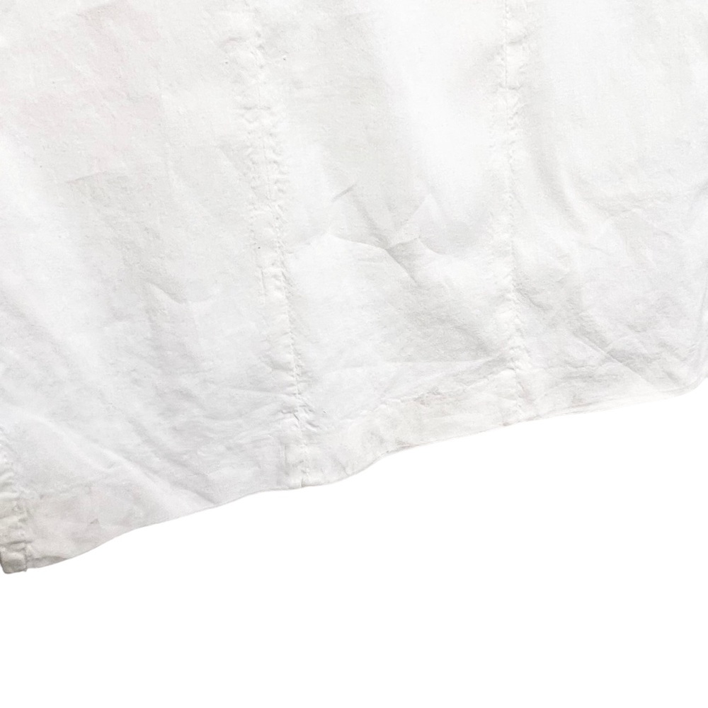 Theory Double-Face Linen Blend Slit Skirt Ivory Size 4 - Picture 7 of 8